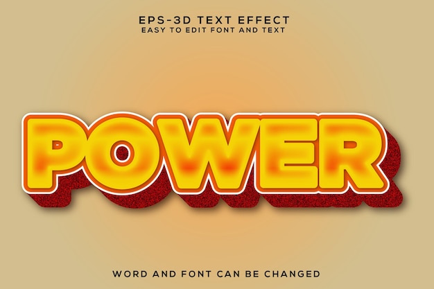 Efekt tekstu Power 3D