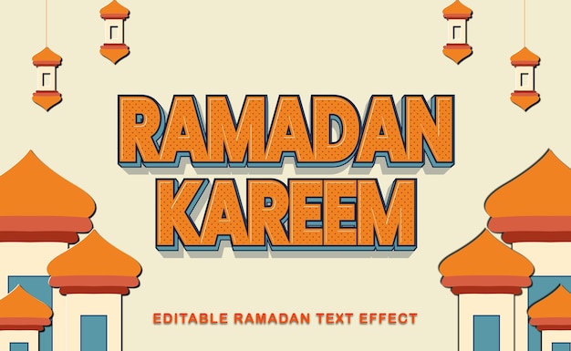 Efekt Tekstu Ramadan Kareem