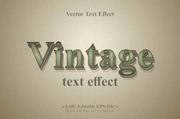 Efekt tekstu retro w stylu vintage