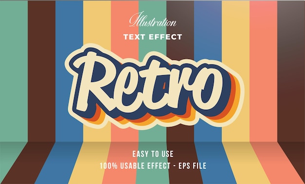 Efekt Tekstu Retro