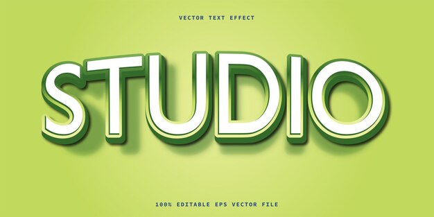 Efekt tłustego tekstu w studiu edytowalny nowoczesny styl czcionki typograficznej