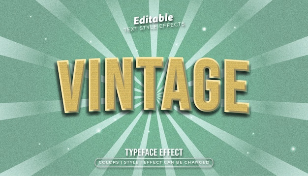 Efekt wytłoczonego tekstu w stylu vintage