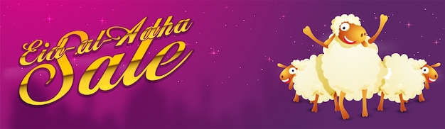 Eid-al-adha Sale Sprzedaje Social Media Banner Design.