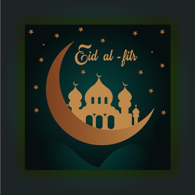 Eid Alfitr Kolekcja Postów Na Instagramie Darmowy Szablon Projektu Vactor