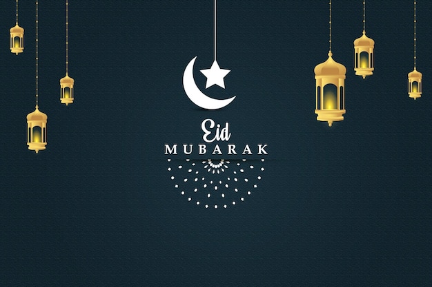 Eid Mubarak festiwalu pozdrowienia projekt islamski tło