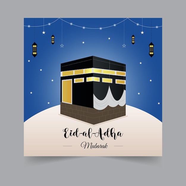 Eid Mubarak I Eid Al Adha Post Islamski Projekt W Mediach Społecznościowych