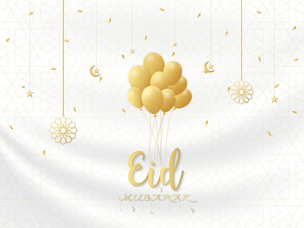 Eid Mubarak tło, pojęcie premium.