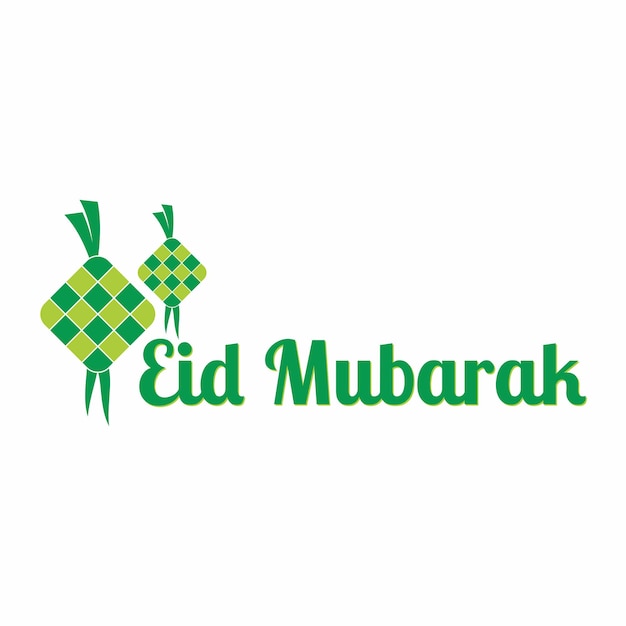 Eid Mubarak z logo Ketupat