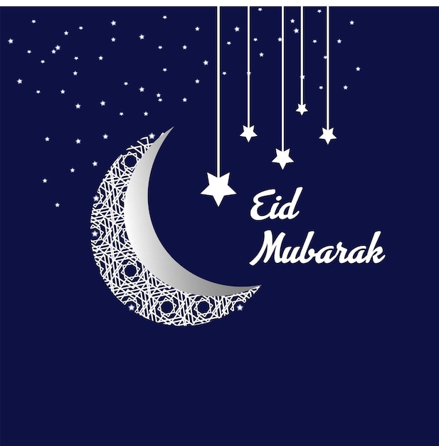 Eid mubarok islamski szablon tła