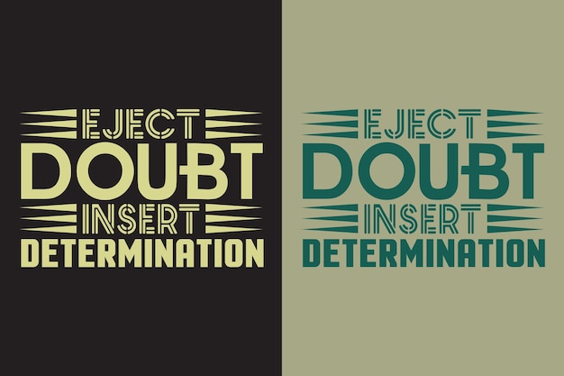 Eject Doubt Insert Determination Gamer Boy Shirt Zabawny Gamer Tee Gamer Prezenty Prezenty Dla Chłopca