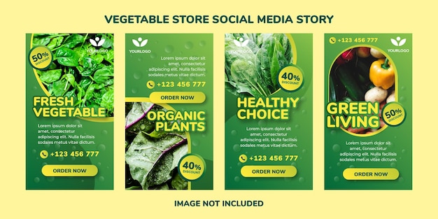 Ekologiczny Sklep Z Zielonymi Warzywami Historia Mediów Społecznościowych