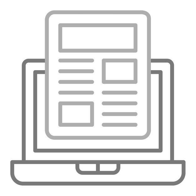 ekran komputera z białym tłem z obrazem laptopa na nim