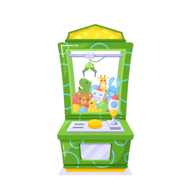Ekscytująca Gra Grabber Machine, W Której Gracze Używają Umiejętności I Precyzji, Aby Spróbować Zdobyć Nagrody Za Pomocą Mechanicznego Pazura