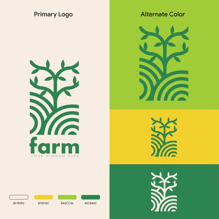 elegancka koncepcja organicznego naturalnego logo