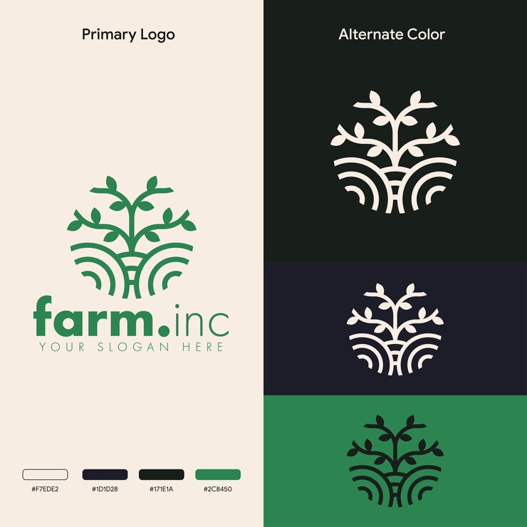 elegancka koncepcja organicznego naturalnego logo