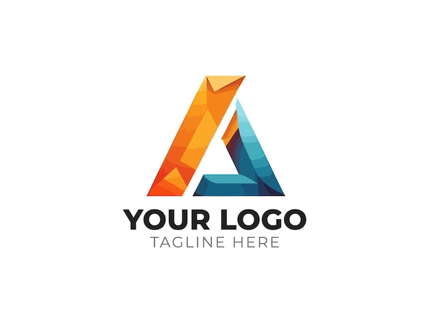 Elegancka litera A Logo Vector Design