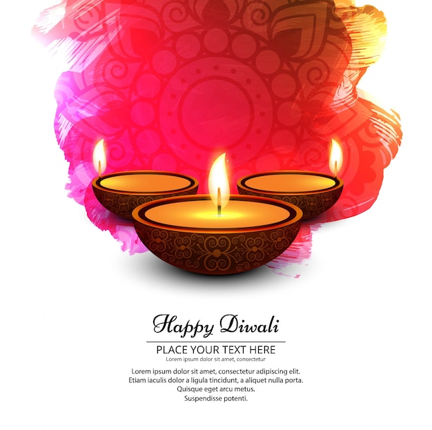 Elegancki błyszczący projekt festiwalu diwali