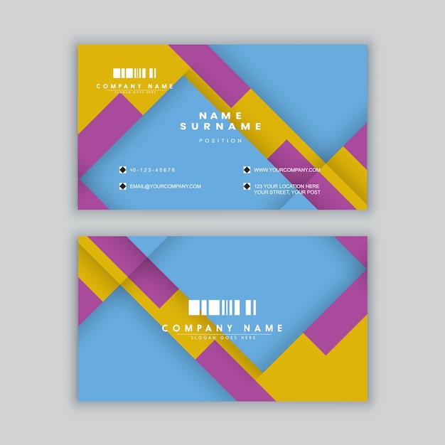 Elegancki minimalistyczny szablon wizytówki