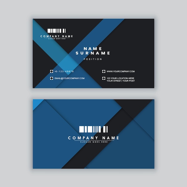 Elegancki minimalistyczny szablon wizytówki