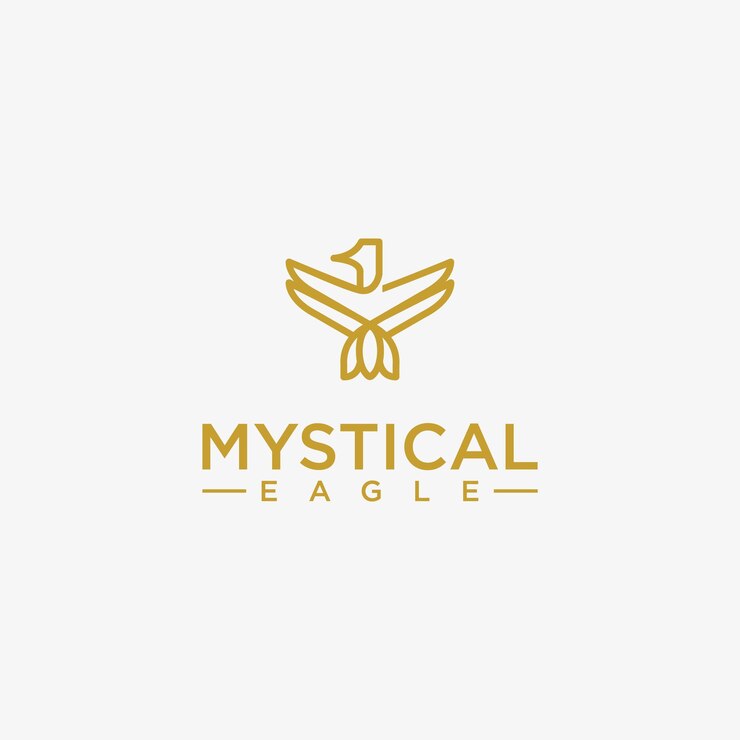 elegancki szablon logo złotego orła