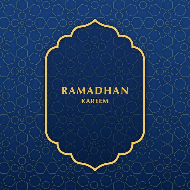 Elegancki szablon tła Ramadan Square