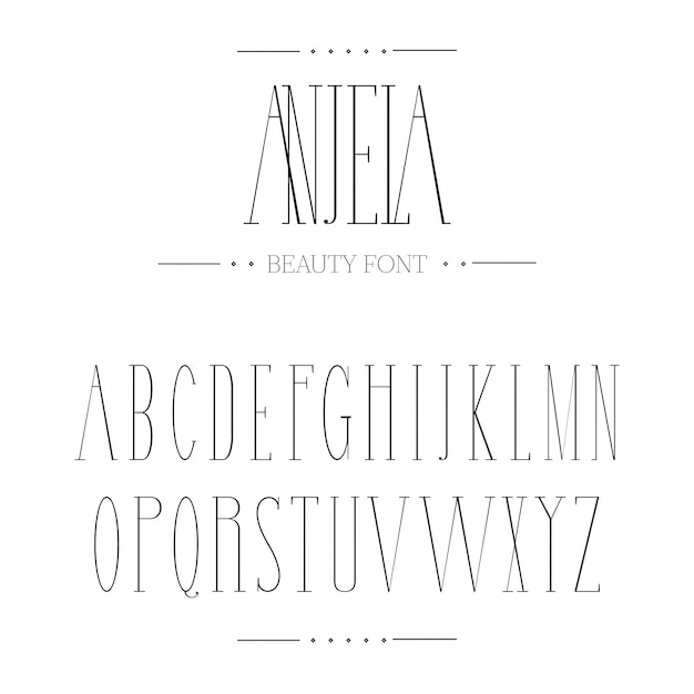 Elegancki Szablon Typograficzny