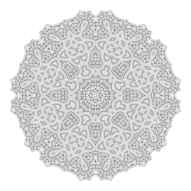 elegancki wektor mandali do projektowania