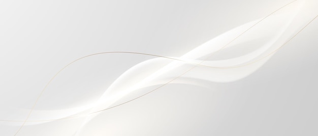 Eleganckie Białe Tło Z Eleganckimi Złotymi Elementami Nowoczesny Projekt 3d Ilustracji Wektorowych Abstrakcyjna