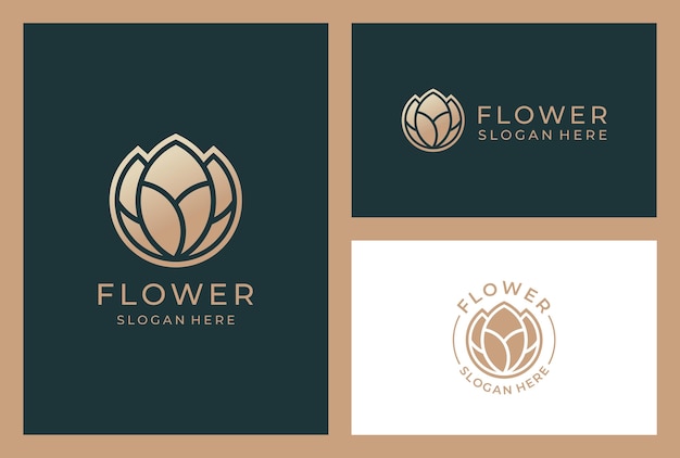 Eleganckie logo kwiatowe