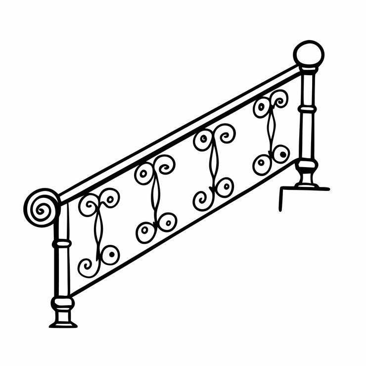 Wektor elegantna ilustracja wektorowa z skomplikowanym projektem zwoju