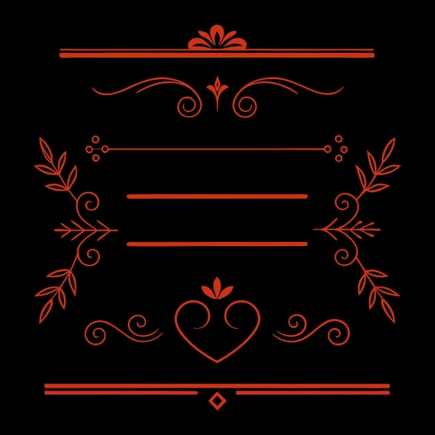 Elegantne kaligraficzne złote menu i elementy projektowania zaproszeń