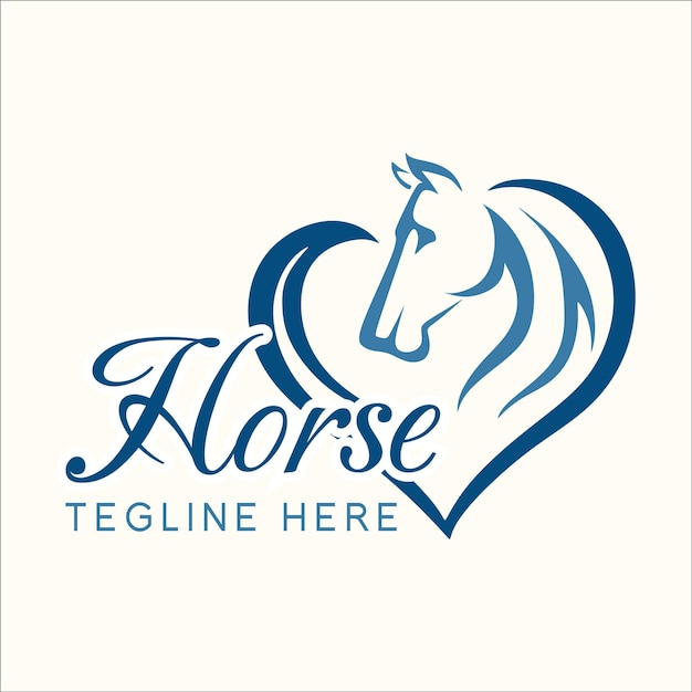 Plik wektorowy elegantne logo wektorowe głowy konia prostota line art
