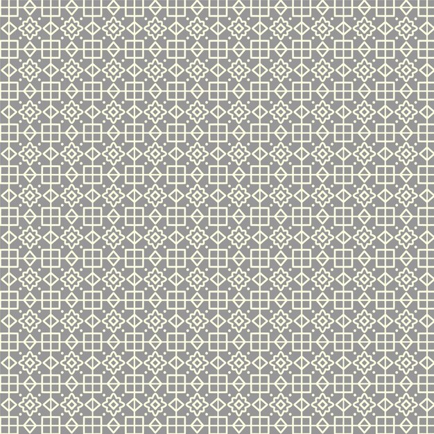 Elegantny bezszwowy islamski wzór geometryczny na beżowym tle