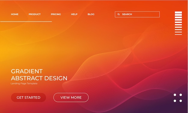 Elegantny gradient wektorowy Kolorowe tło o kolorze pomarańczowym i żółtym