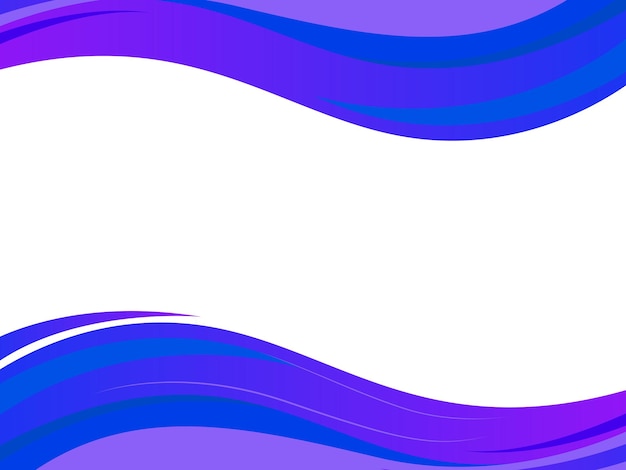 Elegantny niebieski gradient Abstrakcyjne kształty płynów Projekt szablonu banera na białym tle