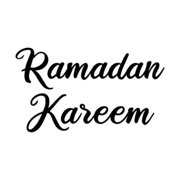 Elegantny Ramadan Kareem Kaligrafia dla ulotki projekt koszulki projekt baneru projekt wizytówki projekt