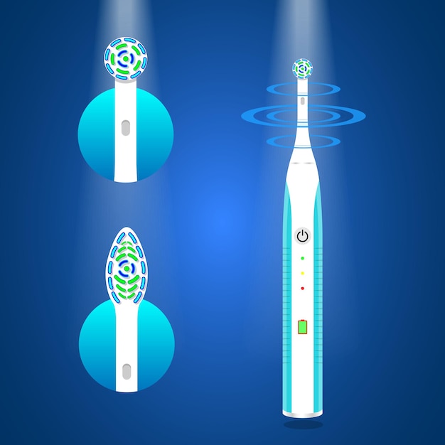 Elektryczna Szczoteczka Do Zębów Z Wyjmowanymi Końcówkami Do Produktów Higienicznych