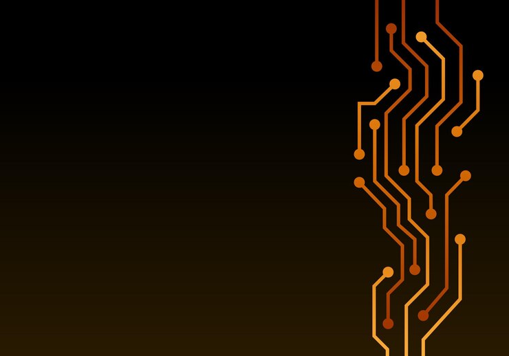 Wektor elektryczny ogień cyfrowy panel tła