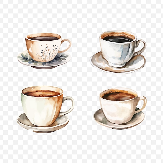 Plik wektorowy element graficzny wektora przezroczystości kawy