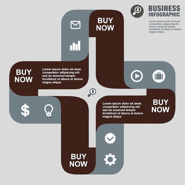 Element Infografiki Koncepcyjnego Wektora Projektu Szablonu