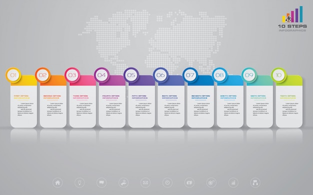 Element Infografiki Osi Czasu