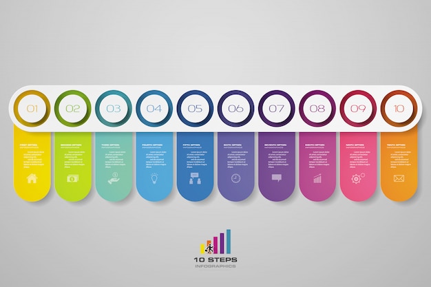 Plik wektorowy element infografiki osi czasu