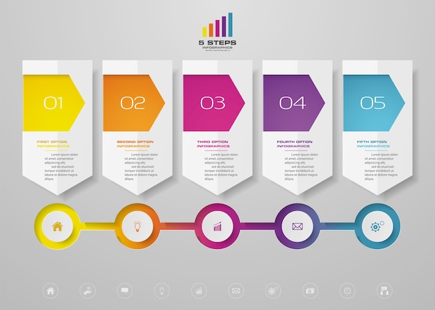 Plik wektorowy element infografiki osi czasu