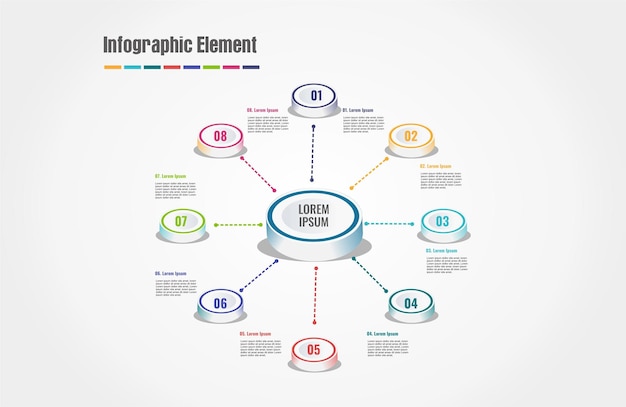 Plik wektorowy element infografiki projektu wektora