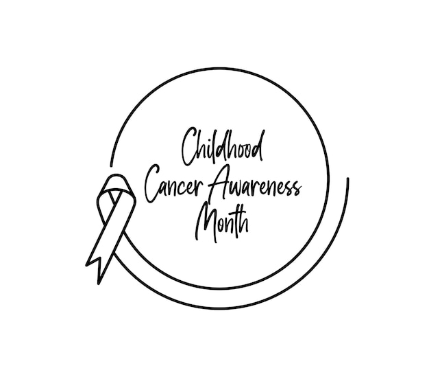 Element Projektu Banera Miesiąca świadomości Raka W Dzieciństwie