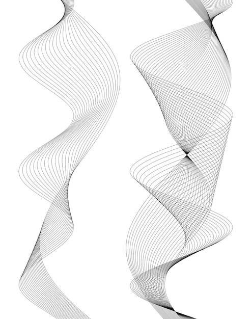 Element projektu faliste linie taśmy motion13