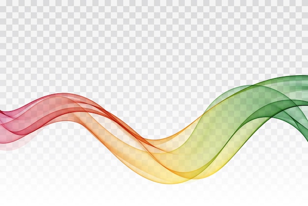 Plik wektorowy element wektora falowego z kolorowymi liniami gradientowymi krzywa przepływu ruchu ilustracji wektorowych linii nowoczesny projekt tła