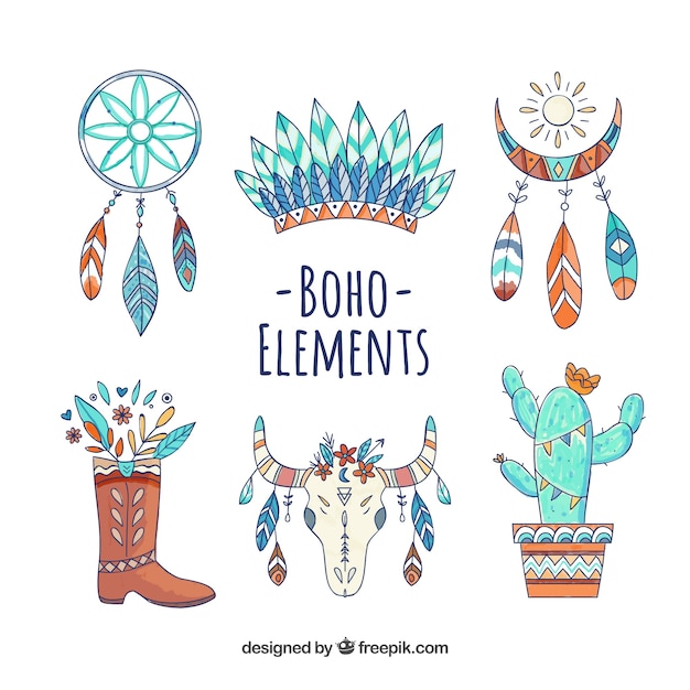 Elementy Akwarela Boho