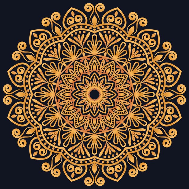 Elementy dekoracyjne luksusowe ornamenty wzór gradient mandala projekt