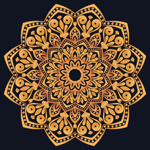 Elementy dekoracyjne luksusowe ornamenty wzór gradient mandala projekt